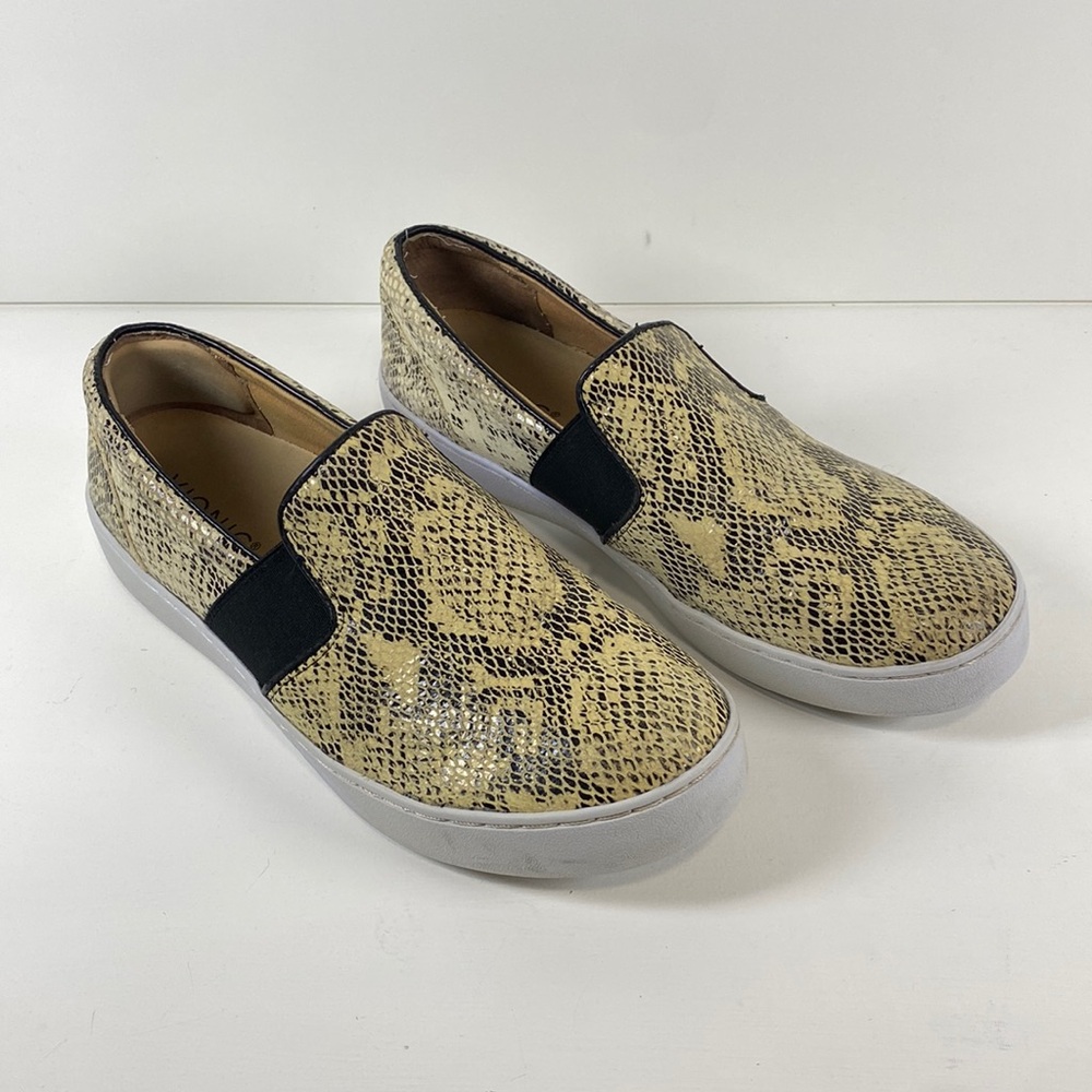 VIONIC Demetra snake skin slip ons loafers